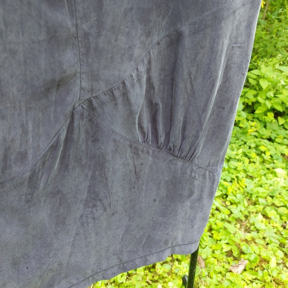 100% Silk Bubble Sleeve Mini Dress - Picture 12 of 12